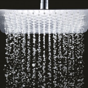 What are the characteristics of stainless steel showers